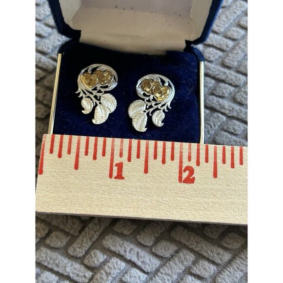 Vintage Montana Silversmiths Heart Filigree Stud Earrings In Box Western Boho - Picture 6 of 6